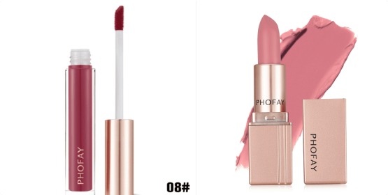 PHOFAY Non-Sticky Lip Gloss (Option: 08set)
