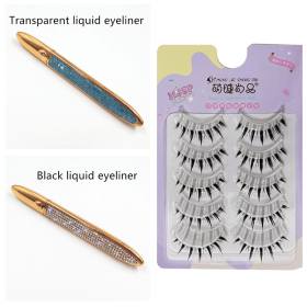 False Eyelashes Self-adhesive Eyeliner Multicolor (Option: E Set-Set)
